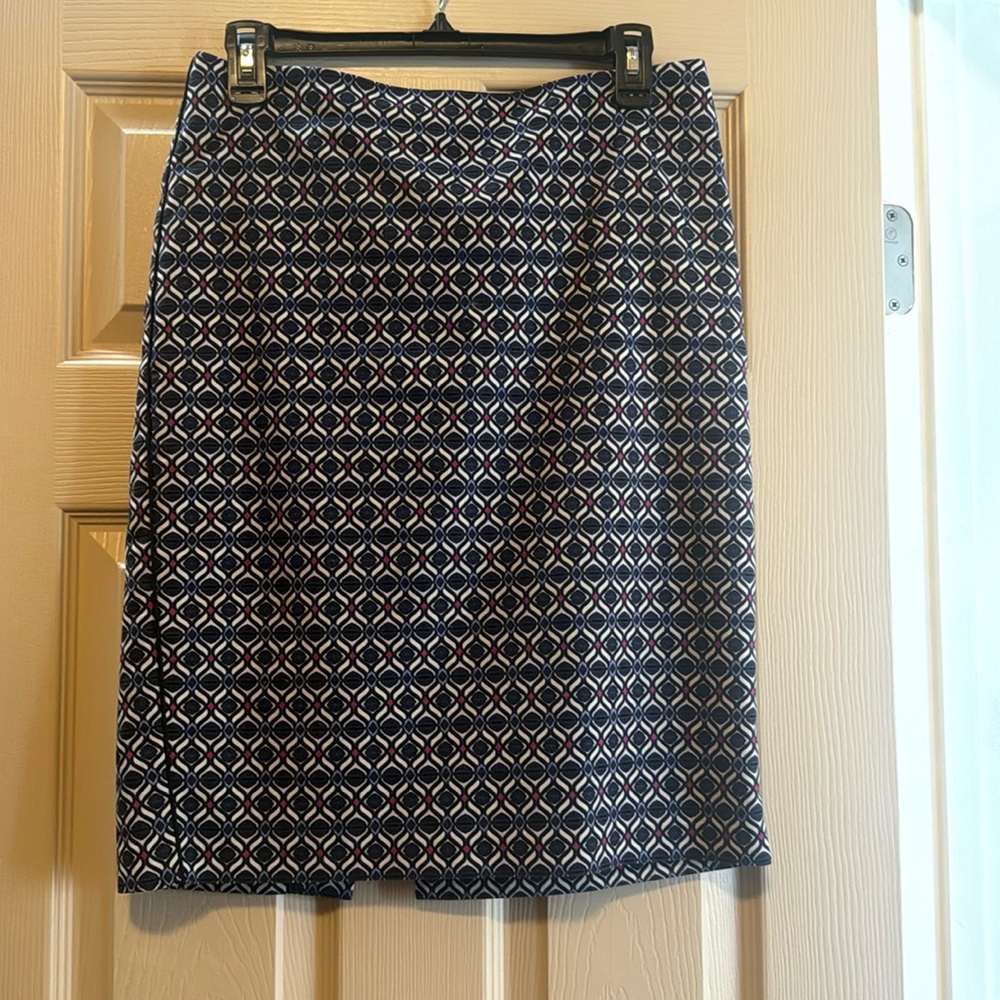 Adriana Papell Geometric pencil skirt